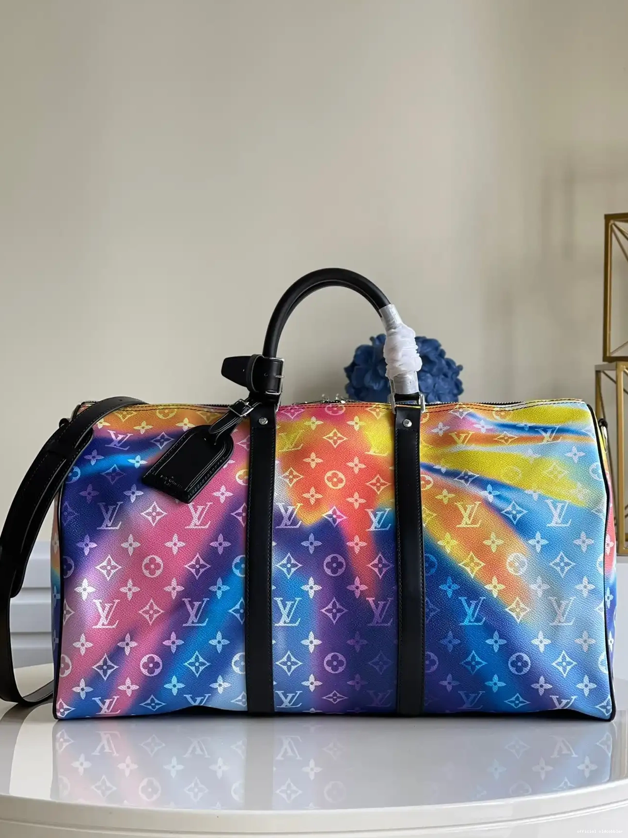 Official oldcobbler BANDOULIÈRE KEEPALL 50 VUITTON LOUIS 0617